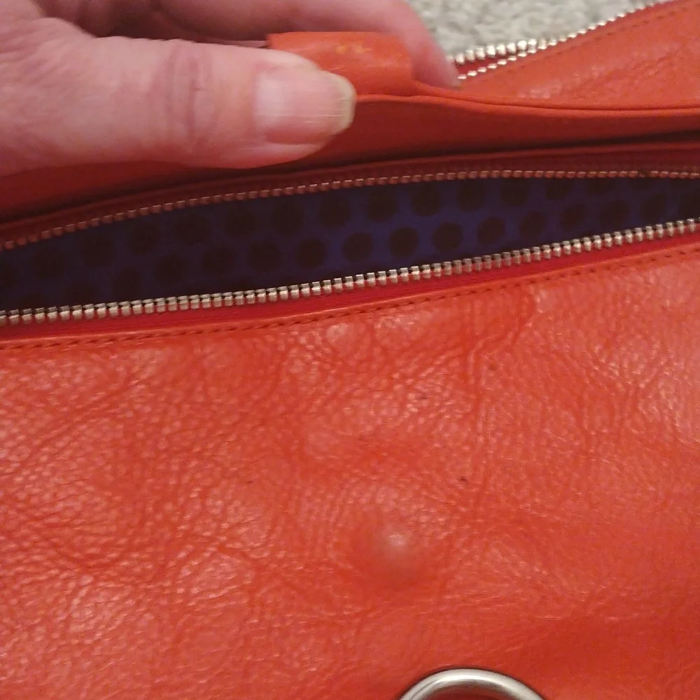 - Rebecca Minkoff rust leather fringe detail chain handle crossbody